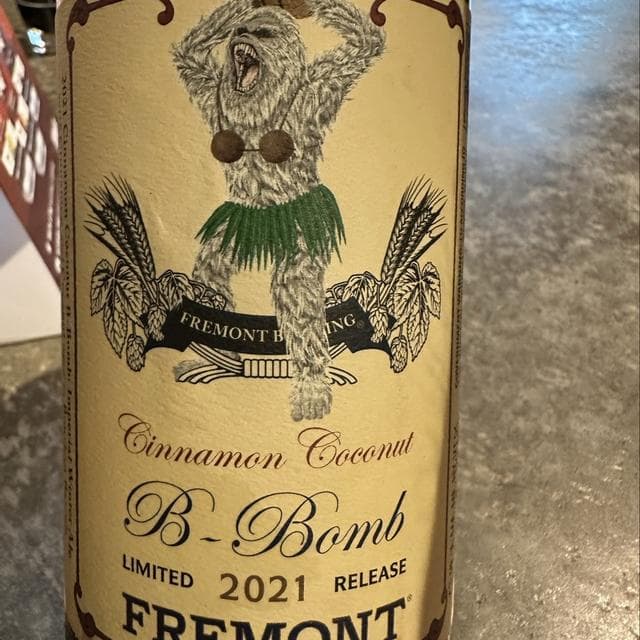 Cinnamon Coconut B-Bomb — Fremont Brewing // BA Winter Ale